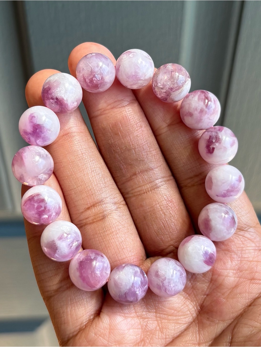 Lepidolite Crystal Bracelet 13mm